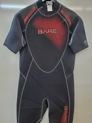 $40 • Buy Bare Mens 2mm Sport Shorty Wetsuit, Red, XL