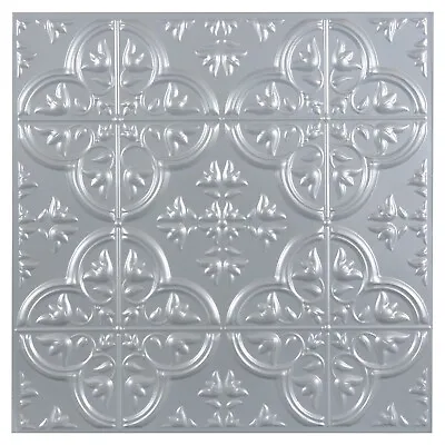 3D Gray Faux Tin Peel Stick Vinyl Wall Tile Backsplash Ceiling Lightweight 12  • $3.89