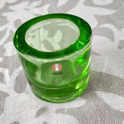 Iittala Kivi Apple Green Candle Holder Glass Marimekko • $89.24