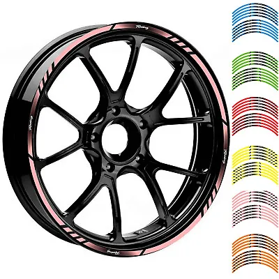 17  18  Universal Motorcycle Bikes Wheel Rim Tape Decals Stripes Stickers Decal • $12.48