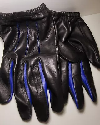 USED Leather Gloves Mens Driving Gloves Dress Police Unlined Nappa Size Med 🔥 • $44.69