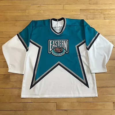 Eastern Conference Vintage 1994-1997 All Star NHL CCM Hockey Jersey Teal XL • $99