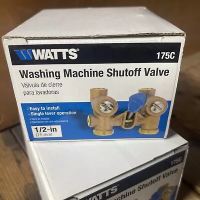 Watts 175c 1/2 Ball Type Washing Machine Shutoff Valve 0958060 • $32