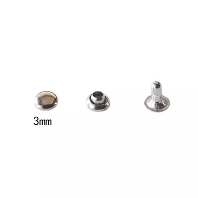 Single Cap Rivets 3mm-15mm Stud Rapid Rivets Leather Craft Repair • $1.89