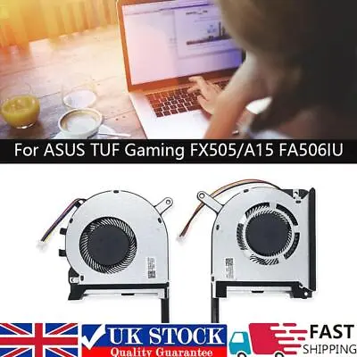 CPU & GPU Cooling Fan Computer Cooler Fans For ASUS TUF Gaming FX505/A15 FA506IU • £12.59