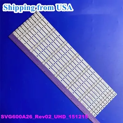 10pcs SVG600A26 LED Backlight Strip For Vizio E60U-D3 SVG600A26_Rev02_UHD_151215 • $25.06