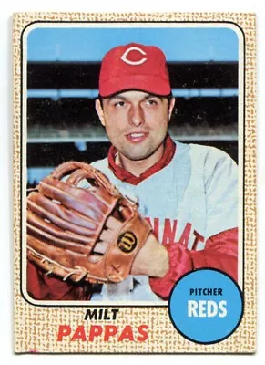 1968 Topps #74 Milt Pappas Baseball Card - Cincinnati Reds • $1.60