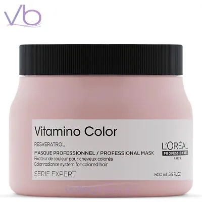 L'OREAL Vitamino Color Resveratrol Masque | Color Treated Hair Deep Conditioner • $42