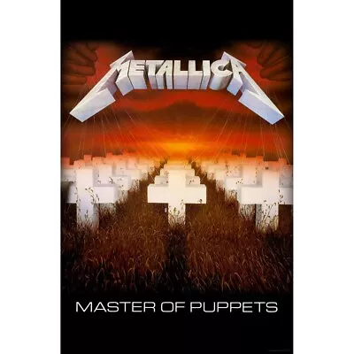 METALLICA - MASTER OF PUPPETS - FABRIC POSTER FLAG - 27x42 MUSIC TP067 • $27.95