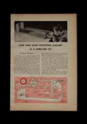 £5.74 • Buy Toy PISTOL & SHOOTING GALLERY 1943 HowTo Build PLANS