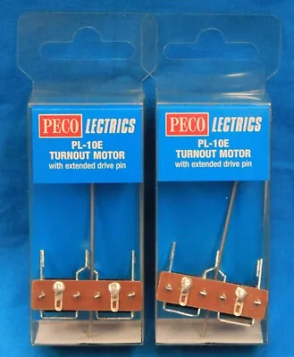 LOT Of 2 - HO/N Scale PECO LECTRICS PL-10E TURNOUT MOTOR With Extended Drive Pin • $27.99