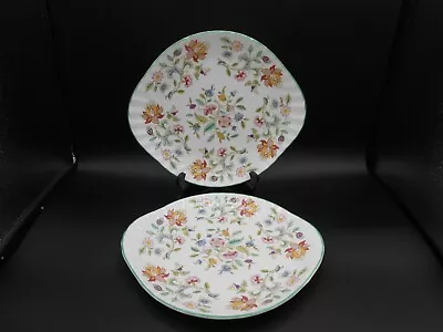 Haddan Hall Green Lot Of 2 Serving Plates - Excellent Condition • $30