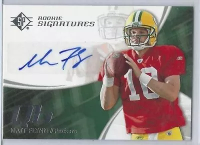 Matt Flynn 2008 Upper Deck Sp Rookie Auto Rc #159 • $15