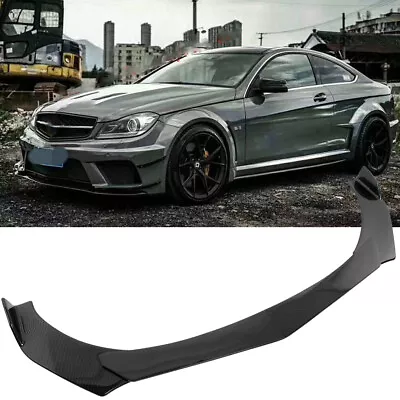 Carbon Fiber For Mercedes Benz W205 W204 W212 Front Bumper Lip Splitter Spoiler • $95.99