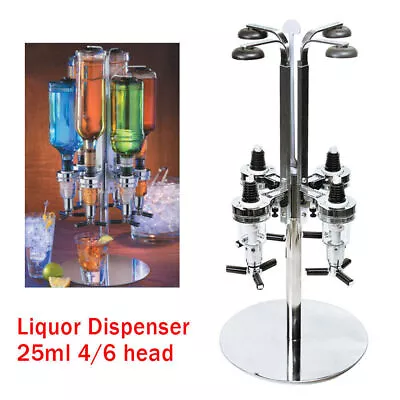 4/6 Bottle Bar Beverage Liquor Dispenser Alcohol Drink Beer Shot Wall Mounted • $29.45