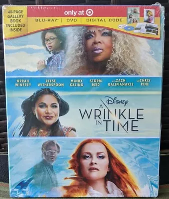 Disney's A Wrinkle In Time Blu-Ray/DVD/Digital Target Exclusive W/40 Page Book  • $3.95