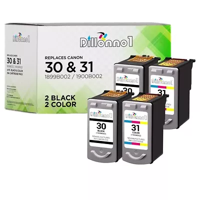 Replacement Canon PG-30 CL-31 2-Black & 2-Color PIXMA IP1800 IP2600 MX300 MX310 • $27.95