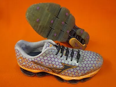 Mizuno Wave Prophecy 3 Running Shoes Women's Size 7 M Gray Orange • $17.98