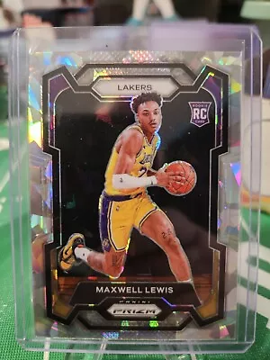 2023-2024 Panini Prizm #143 Maxwell Lewis - RC - Ice Prizms 🔥 L.A. Lakers • $1.99