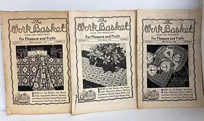 The Workbasket Home And Needle Craft Magazine 1950 Lot Of 3 (FC211-3Q1172 • $54