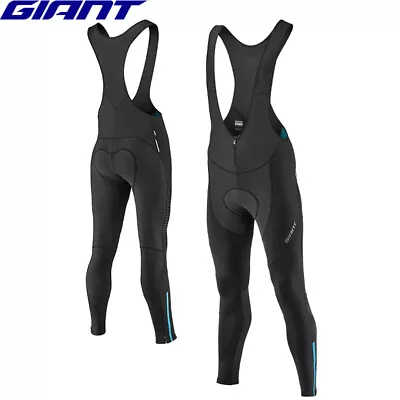 Giant Diversion Mens Bib Tights - Thermal / Windproof / Water-Repellent • $189.95