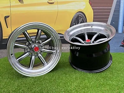 15 Inch 4X100 WATANABE JR19 Style 9J + 10.5J Wheels For Miata MX-5 JDM Rims HB • $1076.14