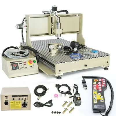 Usb 4-axis Cnc 6090 Router Woodworking Milling Engraving Diy Cnc Cutting Machine • $1850.70