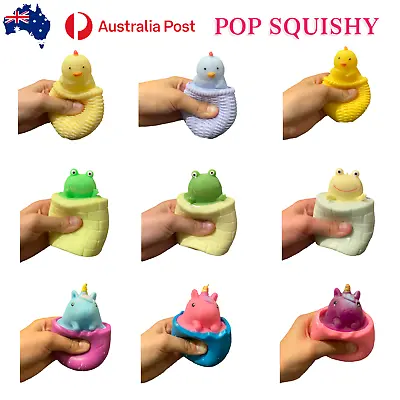 $8.95 • Buy Squishy Animals In A Cup - Stress Relief Novelty Toy