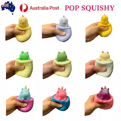 $8.95 • Buy Squishy Animals In A Cup - Stress Relief Novelty Toy