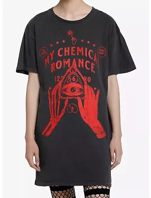 My Chemical Romance Women's Spirit Board Tee T-Shirt Dress In Black Vintage Wash • $19.99