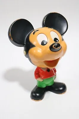 1976 Mattel Mickey Mouse Pull String Talking Mickey Hong Kong 7” Tall See Video • £28.91