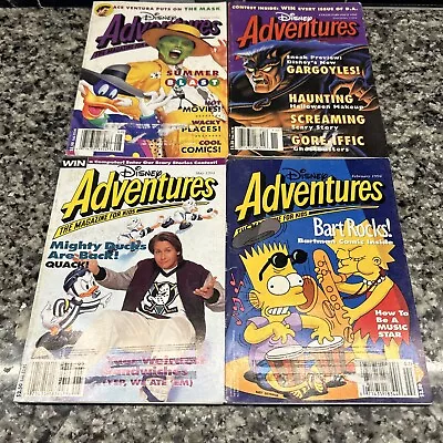 Disney Adventures The Magazine 1994 Lot Of 4 The Mask Mighty Ducks Gargoyles • $19.99