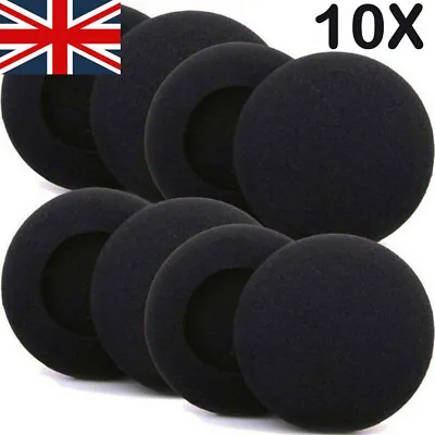 10Pcs Earpads Sponge Ear Pads Earphone Foam Cushion For Headphones Replacment UK • £3.23
