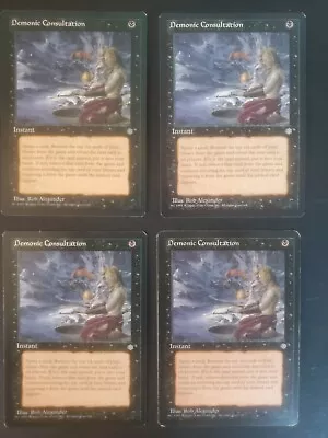 Magic The Gathering - Demonic Consultation X4 Ice Age • $15.50