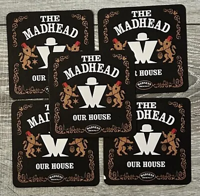 Madness Beer - Set Of 5 Official Beermats The Madhead Our House Brewing Suggs • £12.50