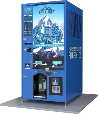 Brand New Everest Water/ice Vending Machine. Make Extra Money!  Free Shipping! • $47000