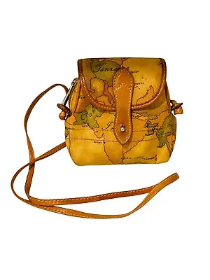 1a Classe Alviero Martini Geo Classic Mini Crossbody Satchel Bag Map Print • $65