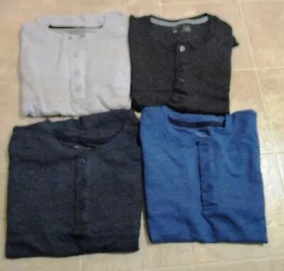 $9.99 • Buy New – Perry Ellis Portfolio -  Mens Thermal Henley Long Sleeve Shirt – (M, L, XL