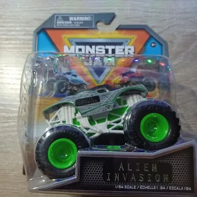 Monster Jam 1/64 Diecast Monster Trucks Silver Alien Invasion • $5.55