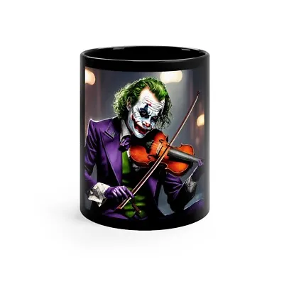 The Joker Playing The Violin Concept Art 11oz Black Mug • $7.67