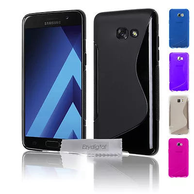 S CURVED GEL CASE FOR SAMSUNG GALAXY A3 A5 A7 2017 + Screen Protector • $4.99
