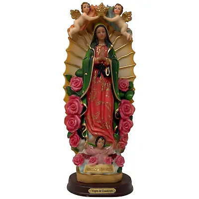 Virgen De Guadalupe 12  Religious Statue Our Lady Of Guadalupe  Figure • $39.99