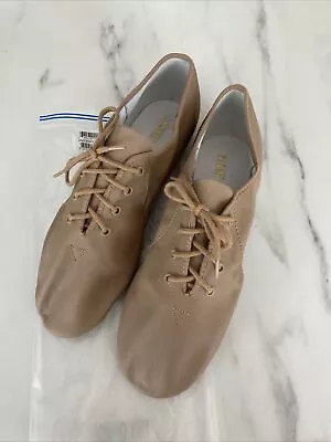 Bloch Jazzsoft Tan Leather Jazz Shoes - UK Size 7/7.5 US Size 9.5 • £17.75