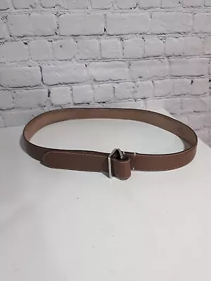 PETER MILLAR Men's Pebbled Leather D Ring Belt Size Medium Caramel Brown • $49.99