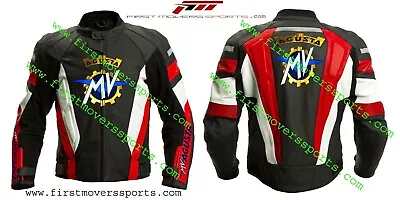 Motorbik Mv Agusta Racing Leather Jacket Man And Women All Size Available • $299.99