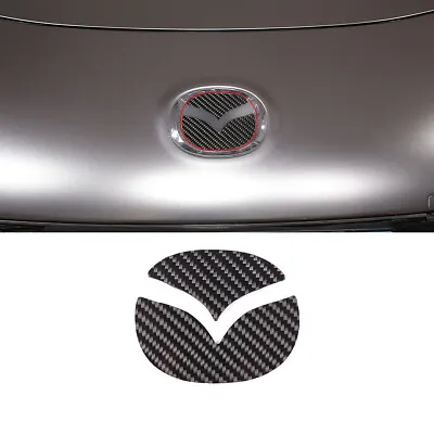 Dry Carbon Fiber Front Hood Logo Decorative Sticker For Mazda MX-5 2009-2014 • $19.99