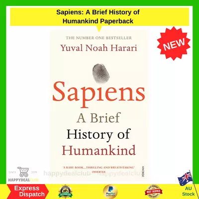 $19.70 • Buy Sapiens A Brief History Of Humankind By Yuval Noah Harari Paperback Book NEW 
