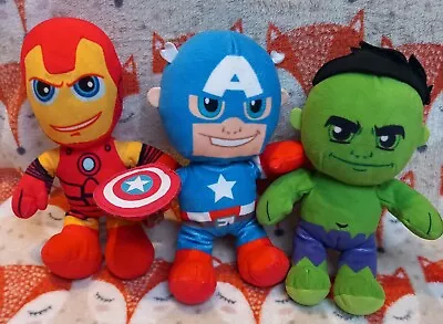 Marvel Superheroes Plush Soft Toys Iron Man Captain America The Hulk • £10