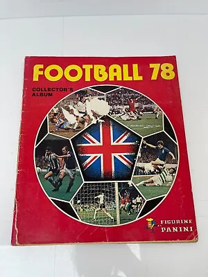 Football 78 Panini Sticker Album ~ 55% Complete • £19.99