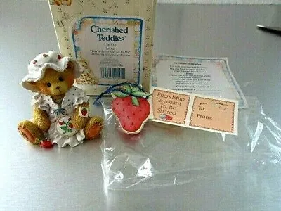 Enesco💖Cherished Teddies-Jenna-You're Berry Special To Me Box-Certificat-Lot R4 • $11.04